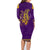 Anubis and Horus Family Matching Long Sleeve Bodycon Dress and Hawaiian Shirt Egyptian God Purple