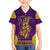 Anubis and Horus Family Matching Long Sleeve Bodycon Dress and Hawaiian Shirt Egyptian God Purple