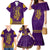 Anubis and Horus Family Matching Mermaid Dress and Hawaiian Shirt Egyptian God Purple