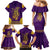 Anubis and Horus Family Matching Mermaid Dress and Hawaiian Shirt Egyptian God Purple