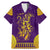 Anubis and Horus Family Matching Mermaid Dress and Hawaiian Shirt Egyptian God Purple