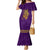 Anubis and Horus Family Matching Mermaid Dress and Hawaiian Shirt Egyptian God Purple