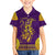 Anubis and Horus Family Matching Off Shoulder Maxi Dress and Hawaiian Shirt Egyptian God Purple - Wonder Print Shop