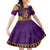 Anubis and Horus Family Matching Off Shoulder Short Dress and Hawaiian Shirt Egyptian God Purple