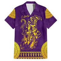 Anubis and Horus Hawaiian Shirt Egyptian God Purple - Wonder Print Shop