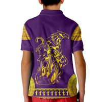 Anubis and Horus Kid Polo Shirt Egyptian God Purple - Wonder Print Shop