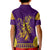 Anubis and Horus Kid Polo Shirt Egyptian God Purple