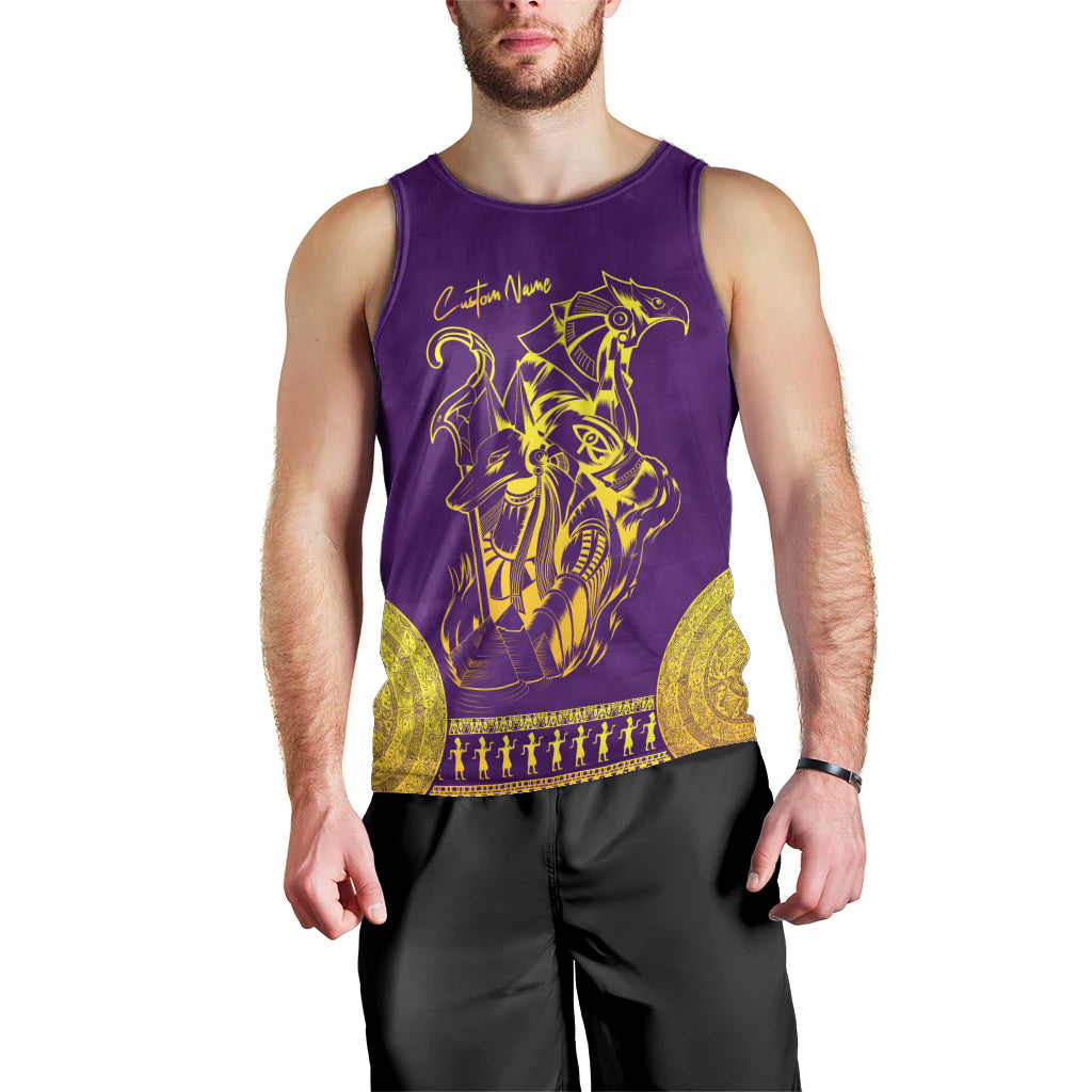 Anubis and Horus Men Tank Top Egyptian God Purple - Wonder Print Shop