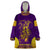 Anubis and Horus Wearable Blanket Hoodie Egyptian God Purple - Wonder Print Shop