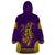 Anubis and Horus Wearable Blanket Hoodie Egyptian God Purple - Wonder Print Shop
