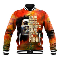 Reggae Legend Bob Baseball Jacket Retro Style - Wonder Print Shop