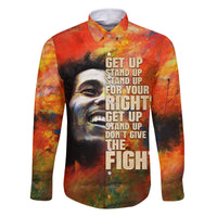 Reggae Legend Bob Family Matching Long Sleeve Bodycon Dress and Hawaiian Shirt Retro Style - Wonder Print Shop