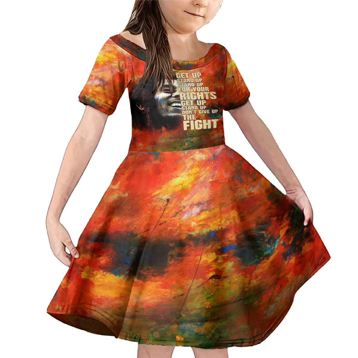 Reggae Legend Bob Family Matching Mermaid Dress and Hawaiian Shirt Retro Style - Wonder Print Shop