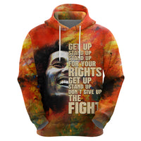 Reggae Legend Bob Hoodie Retro Style - Wonder Print Shop