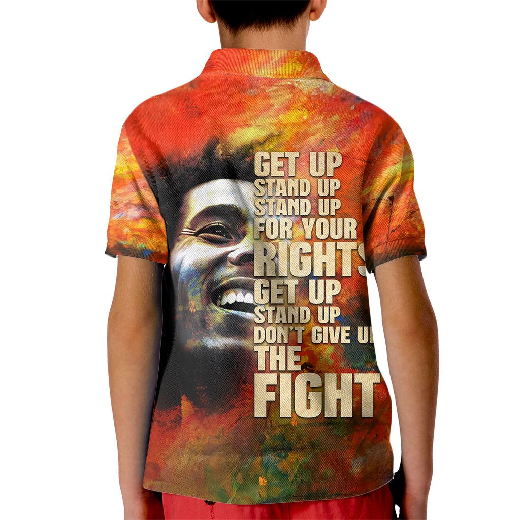 Reggae Legend Bob Kid Polo Shirt Retro Style - Wonder Print Shop
