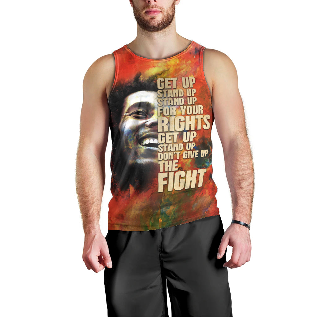 Reggae Legend Bob Men Tank Top Retro Style - Wonder Print Shop