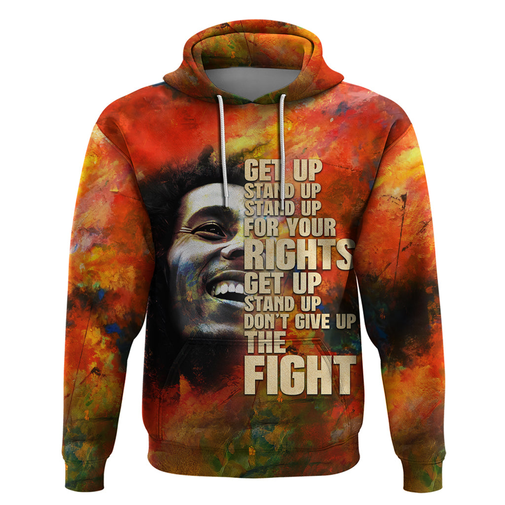 Reggae Legend Bob Zip Hoodie Retro Style - Wonder Print Shop