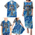 Ankh On Blue Family Matching Puletasi and Hawaiian Shirt Pan African - Wonder Print Shop