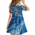 Ankh On Blue Family Matching Summer Maxi Dress and Hawaiian Shirt Pan African - Wonder Print Shop