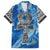 Ankh On Blue Family Matching Summer Maxi Dress and Hawaiian Shirt Pan African - Wonder Print Shop