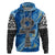 Ankh On Blue Hoodie Pan African - Wonder Print Shop