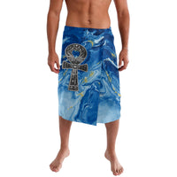 Ankh On Blue Lavalava Pan African - Wonder Print Shop