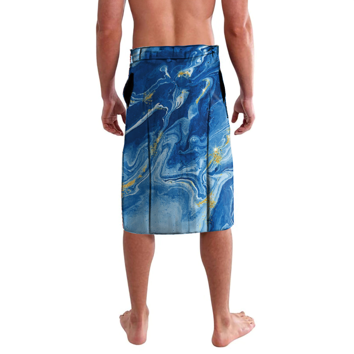 Ankh On Blue Lavalava Pan African - Wonder Print Shop