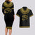 Eyes Of Horus Couples Matching Long Sleeve Bodycon Dress and Hawaiian Shirt Egyptian Art