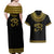 Eyes Of Horus Couples Matching Off Shoulder Maxi Dress and Hawaiian Shirt Egyptian Art