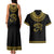 Eyes Of Horus Couples Matching Tank Maxi Dress and Hawaiian Shirt Egyptian Art