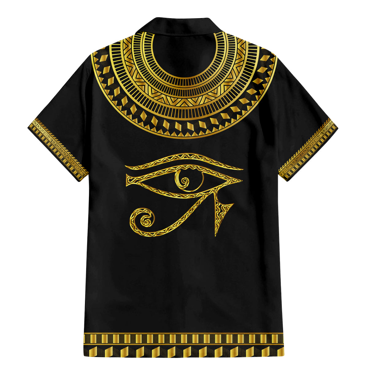 Eyes Of Horus Family Matching Mermaid Dress and Hawaiian Shirt Egyptian Art - Wonder Print Shop