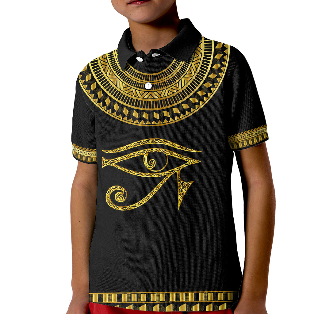 Eyes Of Horus Kid Polo Shirt Egyptian Art
