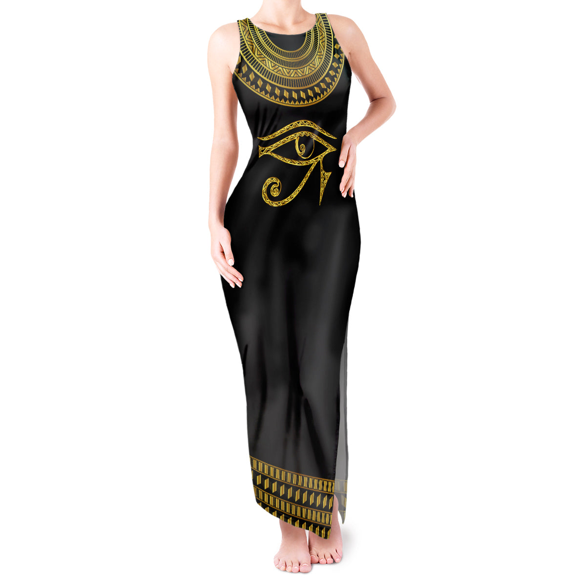 Eyes Of Horus Tank Maxi Dress Egyptian Art - Wonder Print Shop