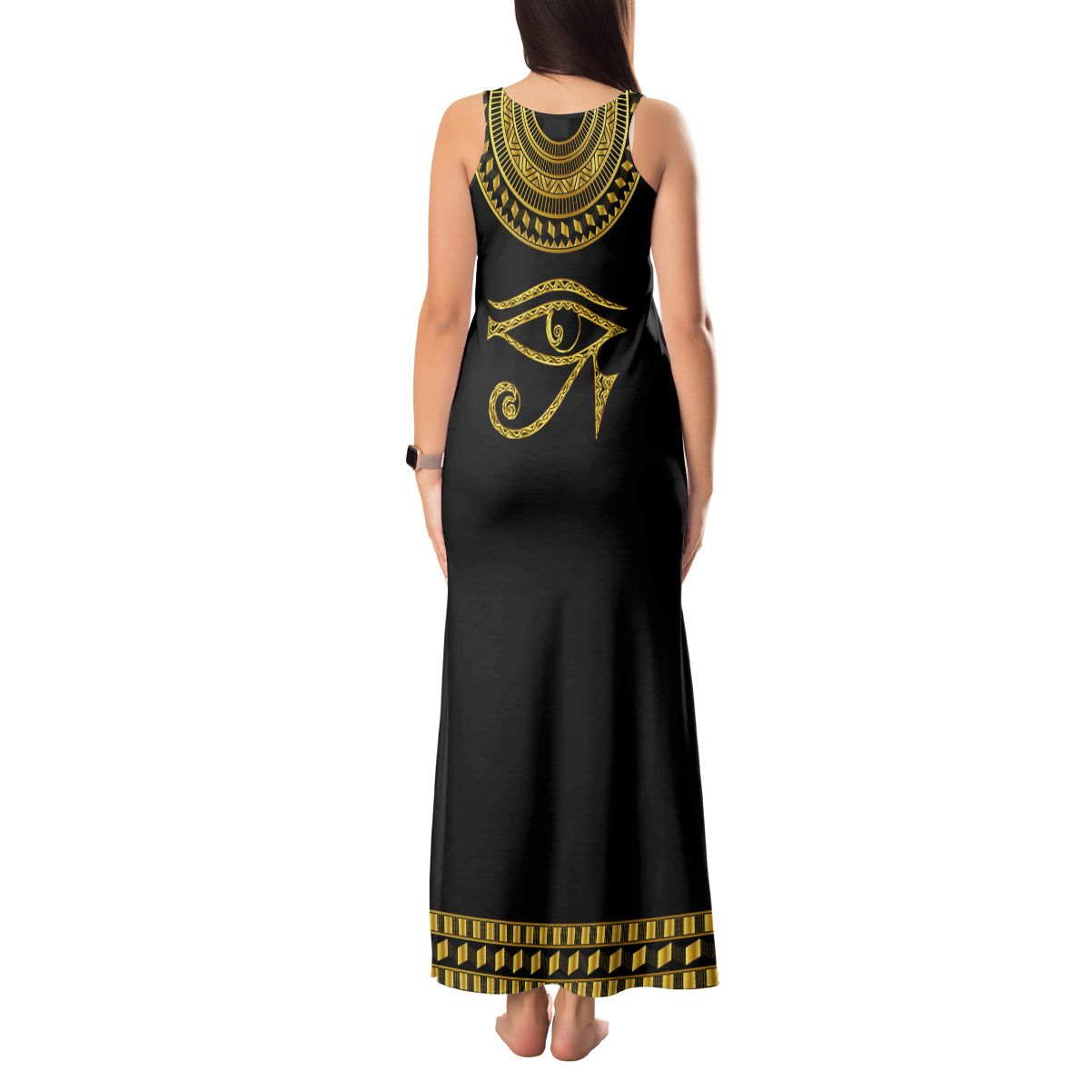 Eyes Of Horus Tank Maxi Dress Egyptian Art - Wonder Print Shop