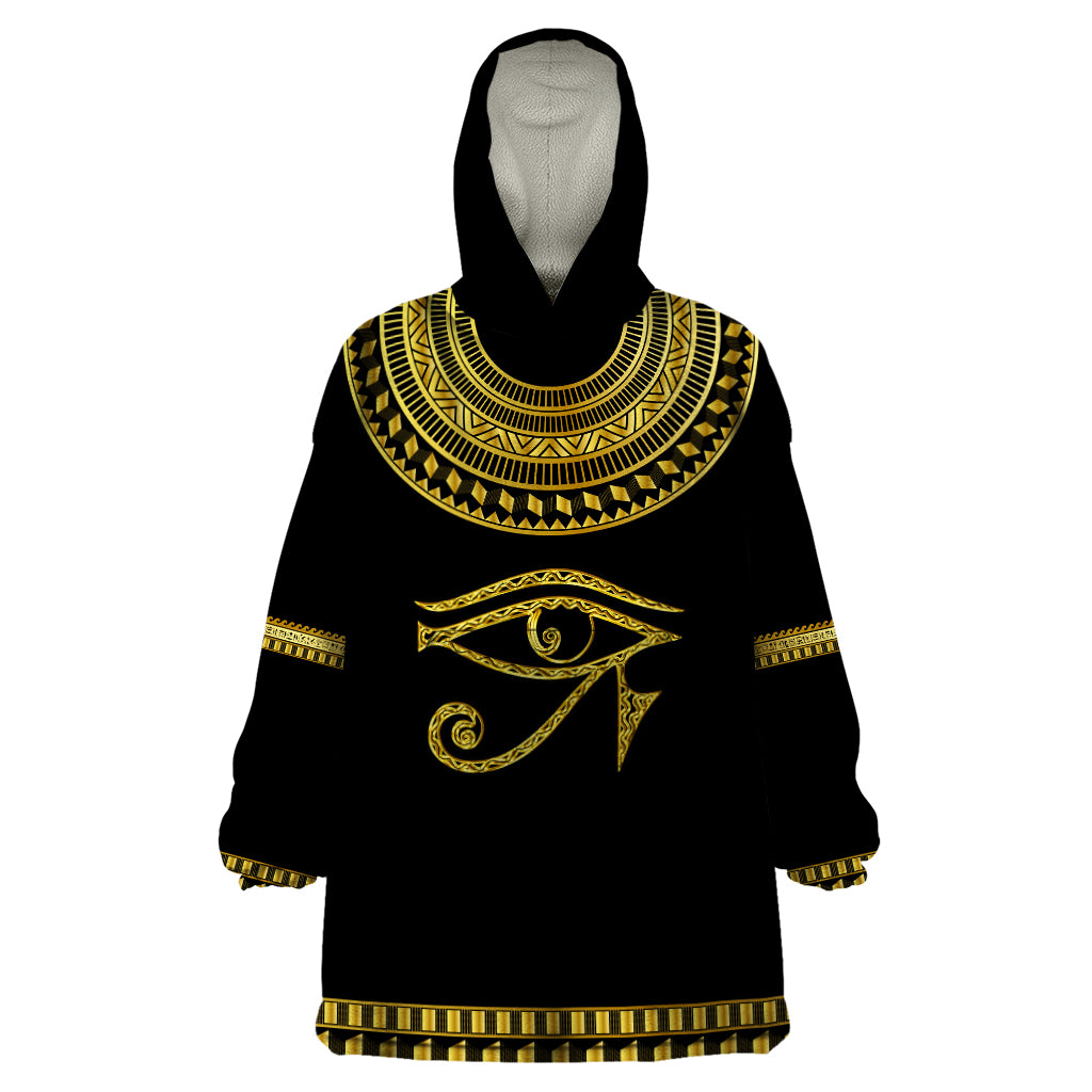 Eyes Of Horus Wearable Blanket Hoodie Egyptian Art - Wonder Print Shop
