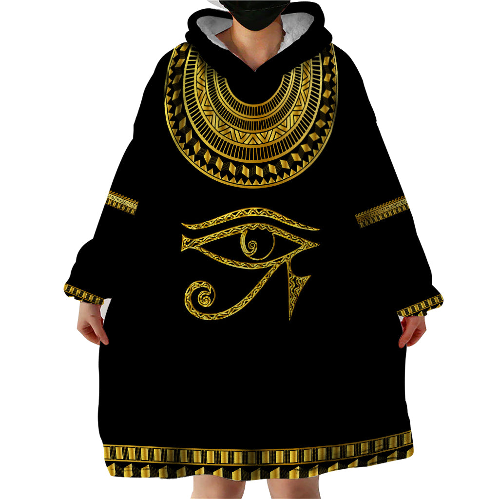 Eyes Of Horus Wearable Blanket Hoodie Egyptian Art - Wonder Print Shop