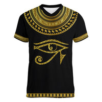 Eyes Of Horus Women V Neck T Shirt Egyptian Art - Wonder Print Shop