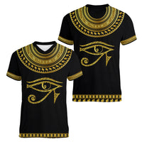 Eyes Of Horus Women V Neck T Shirt Egyptian Art - Wonder Print Shop