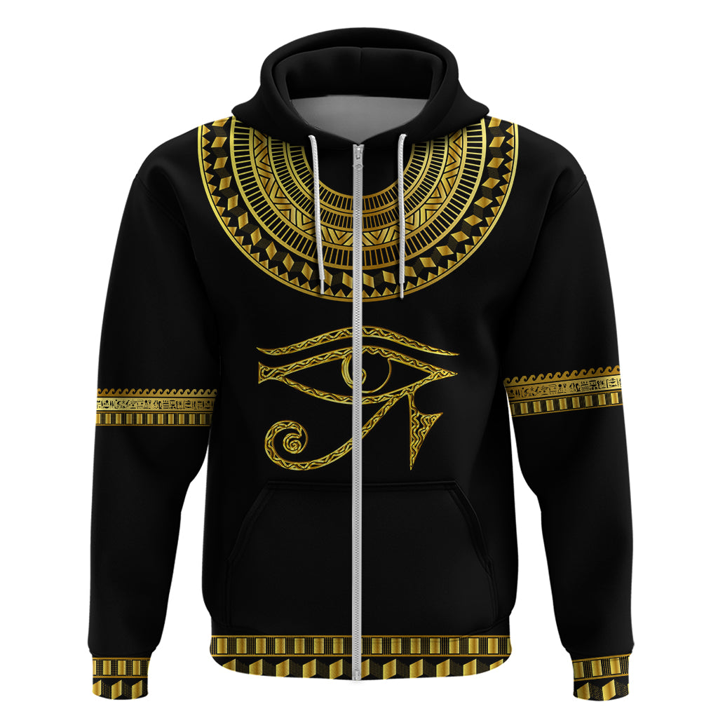 Eyes Of Horus Zip Hoodie Egyptian Art - Wonder Print Shop