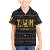 Personalized Truth Know Thyself Family Matching Mermaid Dress and Hawaiian Shirt Eye of Horus and Ankh - Wonder Print Shop