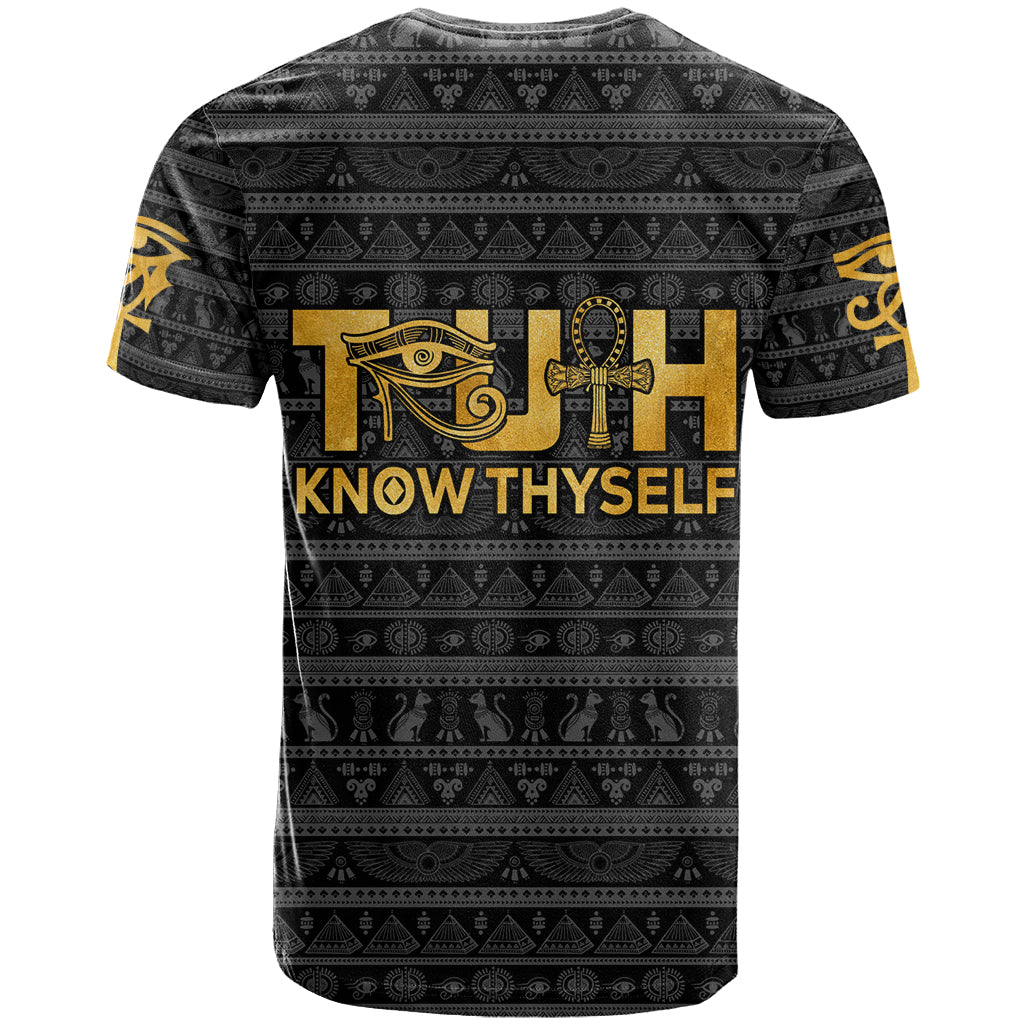 Personalized Truth Know Thyself T Shirt Eye of Horus and Ankh - Wonder Print Shop