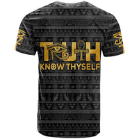 Personalized Truth Know Thyself T Shirt Eye of Horus and Ankh - Wonder Print Shop