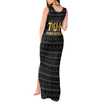 Personalized Truth Know Thyself Tank Maxi Dress Eye of Horus and Ankh - Wonder Print Shop