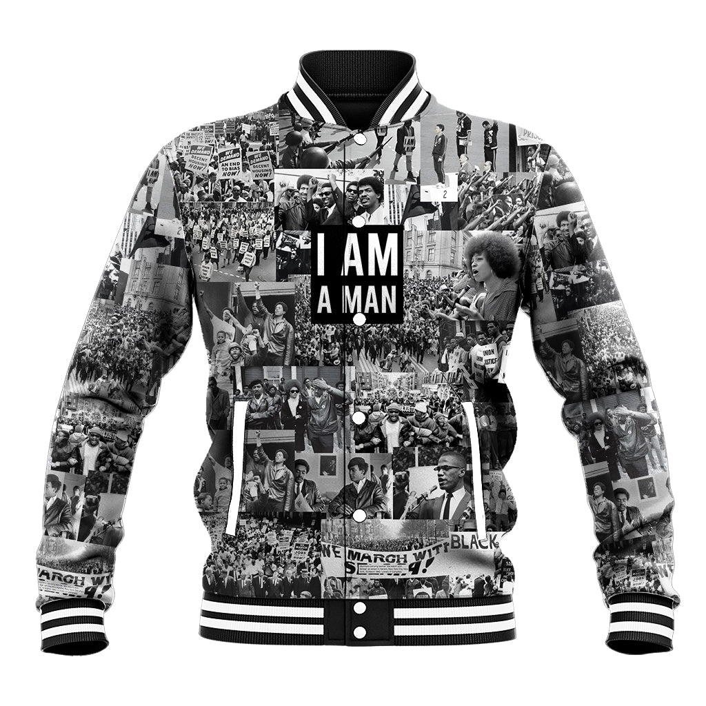 Black Power Baseball Jacket African American Culture - Wonder Print Shop