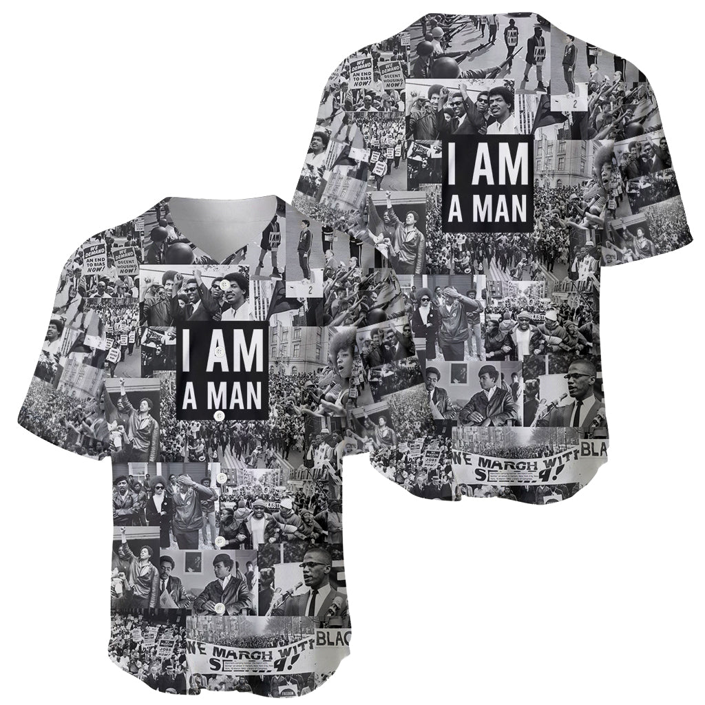Black Power Baseball Jersey African American Culture - Wonder Print Shop