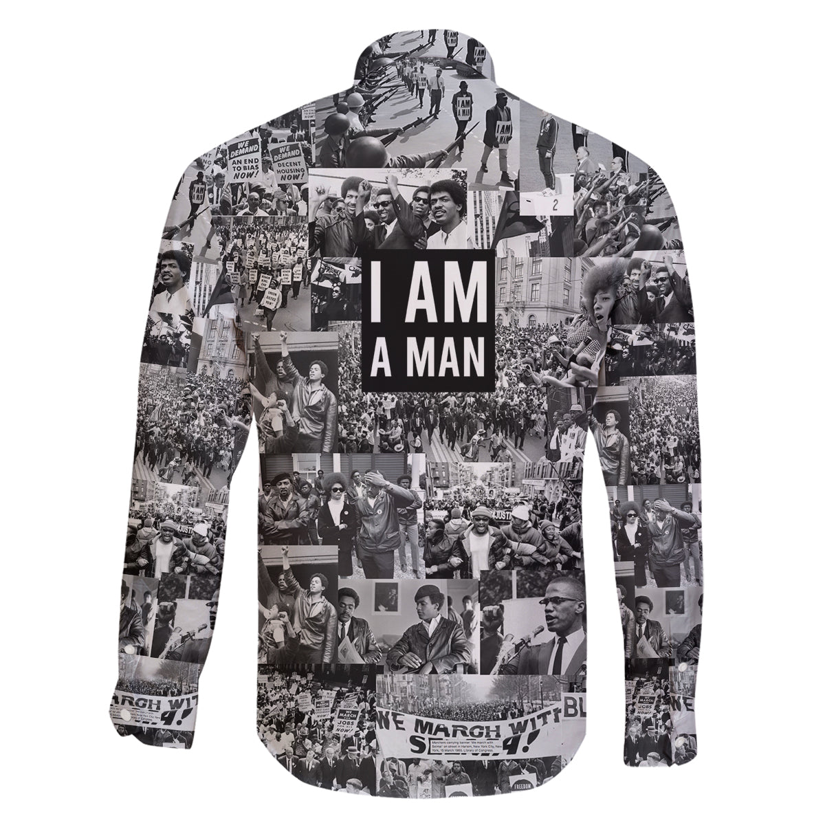 Black Power Family Matching Off Shoulder Long Sleeve Dress and Hawaiian Shirt African American Culture - Wonder Print Shop