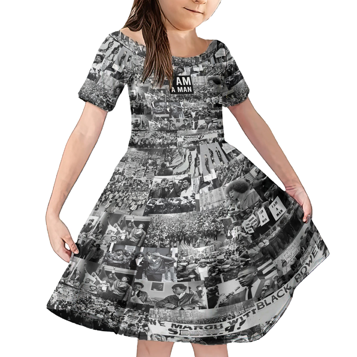 Black Power Family Matching Short Sleeve Bodycon Dress and Hawaiian Shirt African American Culture - Wonder Print Shop