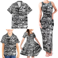 Black Power Family Matching Tank Maxi Dress and Hawaiian Shirt African American Culture - Wonder Print Shop