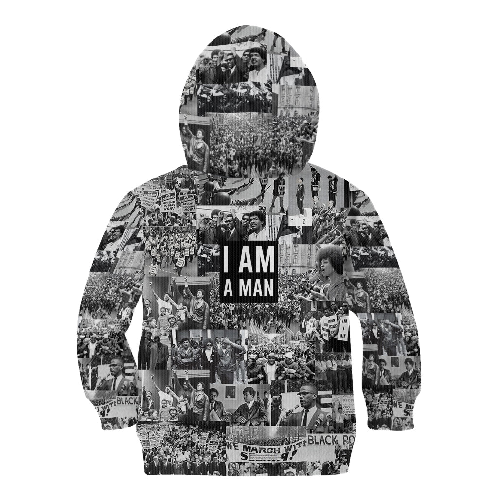 Black Power Kid Hoodie African American Culture - Wonder Print Shop