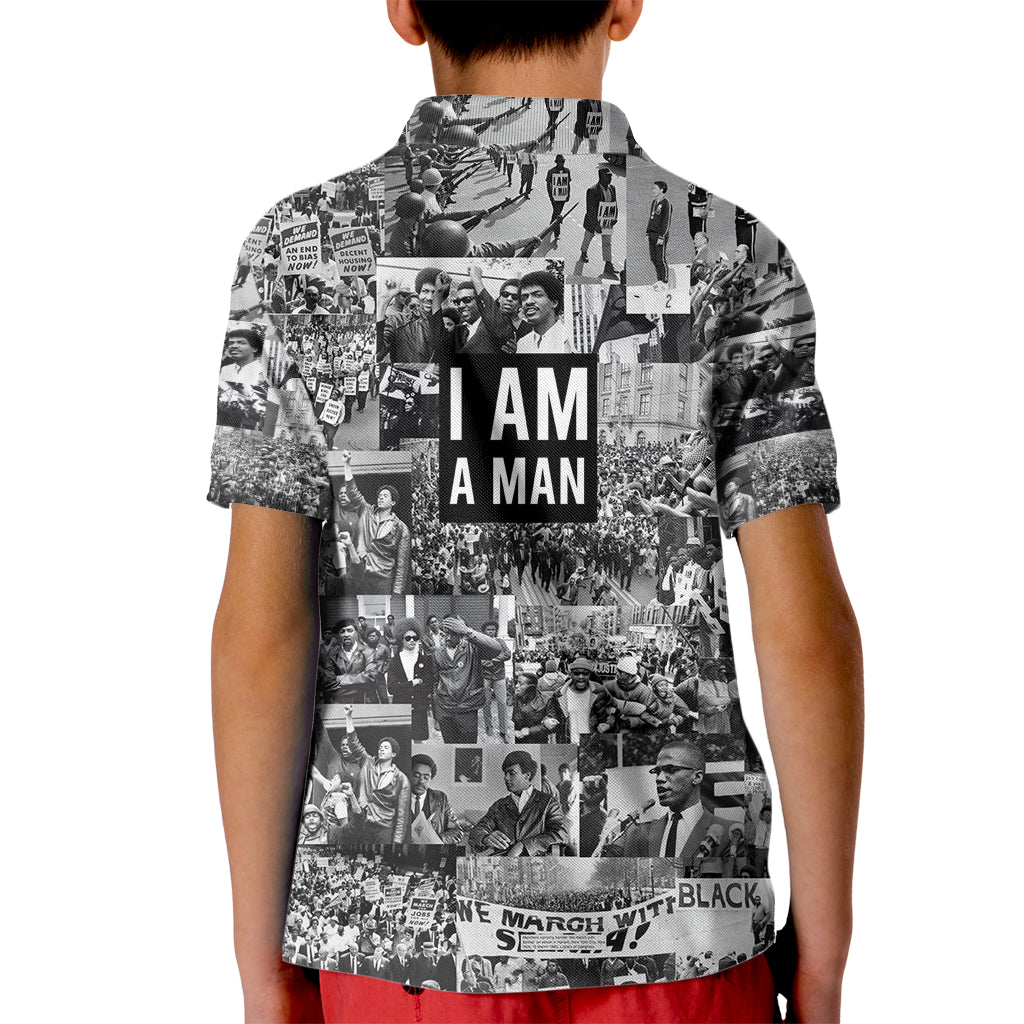 Black Power Kid Polo Shirt African American Culture - Wonder Print Shop